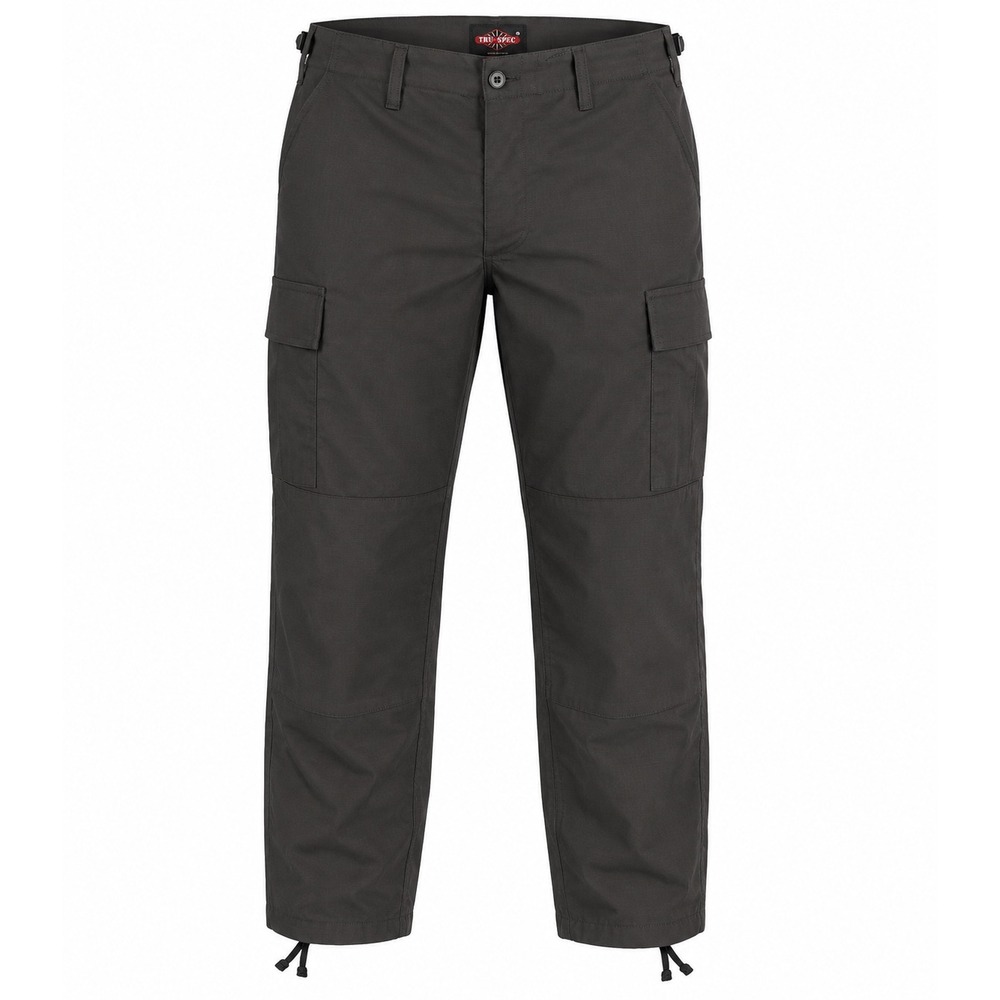 Tru-Spec Cargo Pants Large Short Black Ripstop Tactical Police BDU 67217-A